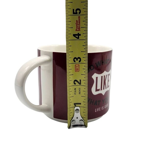 2/$15 Life is Good Home Stackable Mug Red 3.5" Like What You Do Do What You Like - Picture 9 of 10